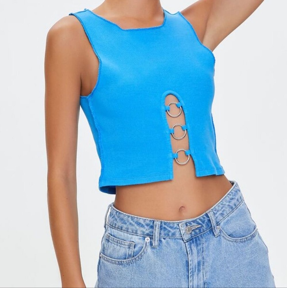 O-ring cropped tank top - Picture 6 of 6